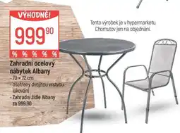 Globus Zahradní ocelový nábytek Albany nabídka