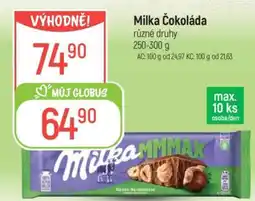 Globus Milka Čokoláda nabídka