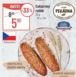 Globus Celozrnný rohlík nabídka