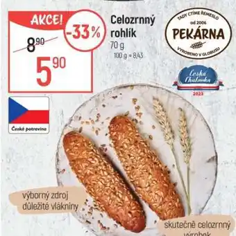 Globus Celozrnný rohlík nabídka