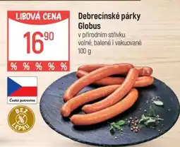 Globus Debrecínské párky Globus nabídka