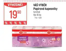 Globus Váš výběr Papírové kapesníky nabídka