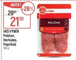 Globus Váš výběr Poličan Herkules, Paprikáš nabídka