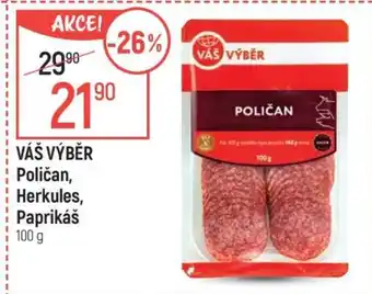 Globus Váš výběr Poličan Herkules, Paprikáš nabídka