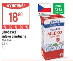 Globus Jihočeské mléko plnotučné nabídka