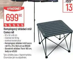 Globus Kempingový skládací stůl Como roll nabídka