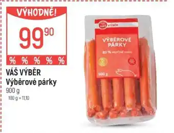 Globus VÁŠ VÝBĚR Výběrové párky nabídka