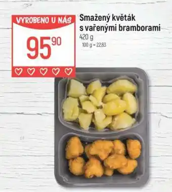 Globus Smažený květák s vařenými bramborami nabídka
