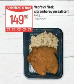 Globus Vepřový řízek s bramborovým salátem nabídka
