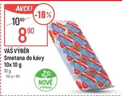 Globus VÁŠ VÝBĚR Smetana do kávy 10x10 g nabídka