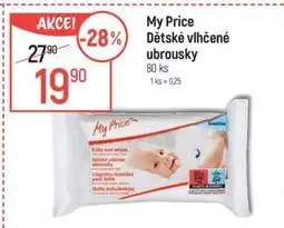 Globus My Price dětské vlhčené ubrousky nabídka