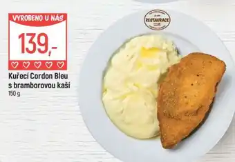 Globus Kuřecí Cordon Bleu s bramborovou kaší nabídka