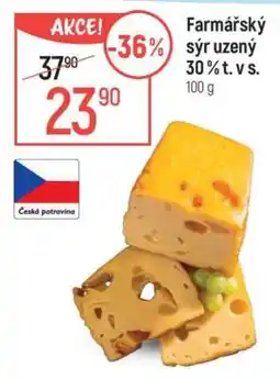 Globus Farmářský sýr uzený 30 % t. v s nabídka