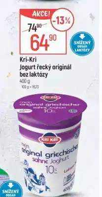 Globus Kri-Kri Jogurt řecký originál bez laktózy nabídka