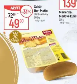 Globus Schär Bon Matín sladké rohlíky nabídka