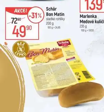 Globus Schär Bon Matín sladké rohlíky nabídka