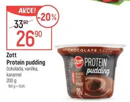 Globus Zott Protein pudding nabídka