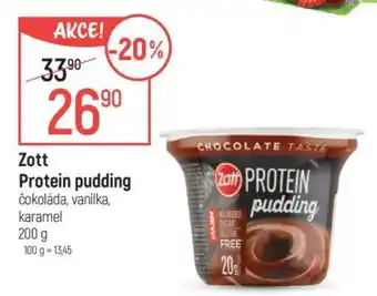 Globus Zott Protein pudding nabídka