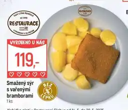 Globus Smažený sýr s vařenými bramborami nabídka