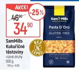 Globus SAMMILLS Kukuřičné těstoviny nabídka