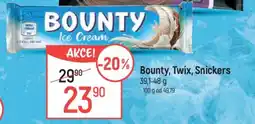 Globus Bounty, Twix, Snickers nabídka