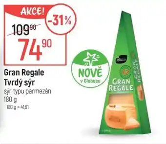 Globus GRAN REGALE Tvrdý sýr nabídka