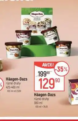 Globus Häagen-Dazs různé druhy 380 ml nabídka