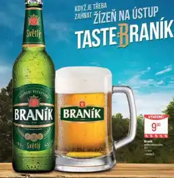 Globus Braník světlé výčepní pivo nabídka