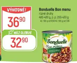 Globus Bonduelle Bon Menu nabídka