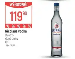Globus Nicolaus Vodka nabídka