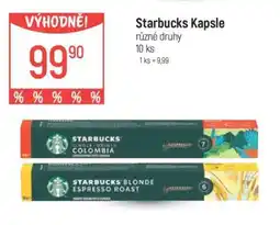 Globus Starbucks kapsle nabídka