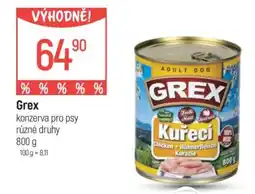 Globus Grex konzerva pro psy různé druhy nabídka