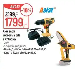 Globus Aku sada řetězová pila a vrtačka nabídka
