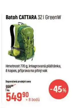 Globus Batoh CATTARA 32 l GreenW nabídka
