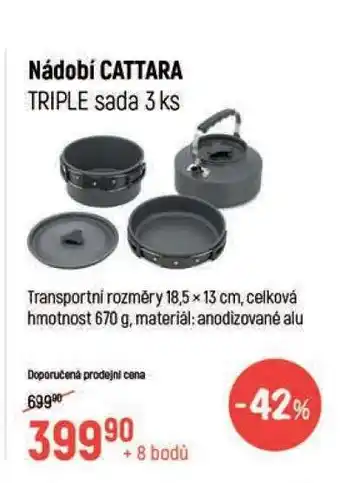 Globus Nádobí CATTARA TRIPLE sada 3 ks nabídka
