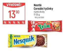 Globus Nestlé Cereální tyčinky nabídka