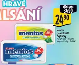 Albert Mentos Clean Breath Žvýkačky nabídka