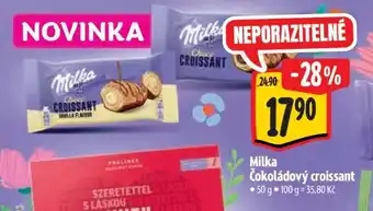 Albert Milka Čokoládový croissant nabídka