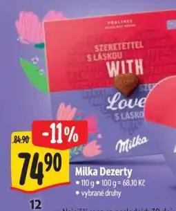 Albert Milka dezerty nabídka