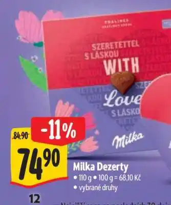 Albert Milka dezerty nabídka