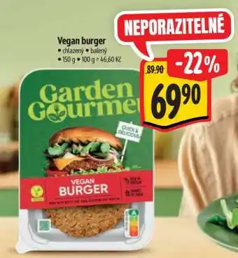 Albert Vegan burger nabídka