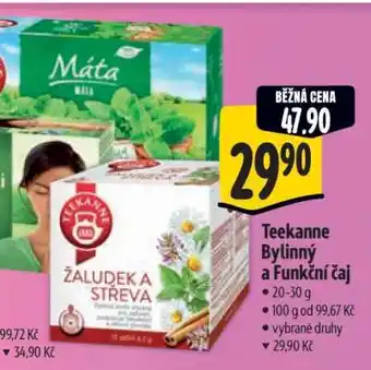 Albert Teekanne Bylinný a Funkční čaj nabídka