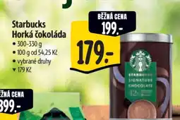 Albert Starbucks Horká čokoláda nabídka