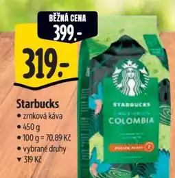 Albert Starbucks Zrnková káva nabídka