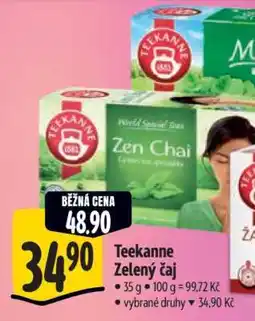 Albert Teekanne zelený čaj nabídka