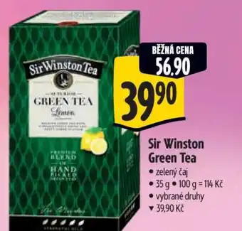 Albert Sir Winston Green Tea nabídka