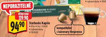 Albert Starbucks kapsle nabídka
