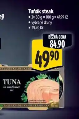 Albert Tuňák steak nabídka