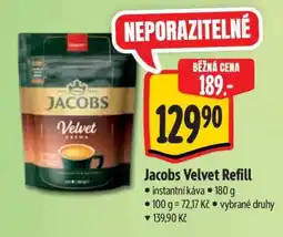 Albert Jacobs Velvet refill nabídka