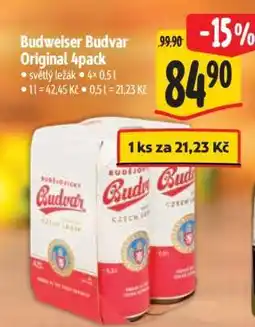 Albert Budweiser Budvar Original 4pack nabídka